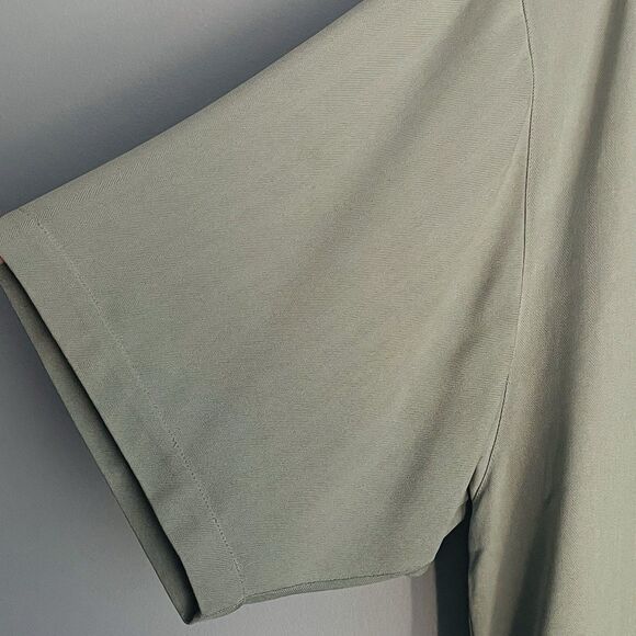 Tommy Bahama 100% Silk Shirt Men's XL Green Tropical Short Sleeve Button Up - Picture 4 of 13